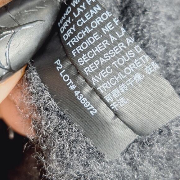 Theory Tolleree Cashmere Sweater Short Sleeve T-shirt XL Dark Charcoal Career - Picture 9 of 10